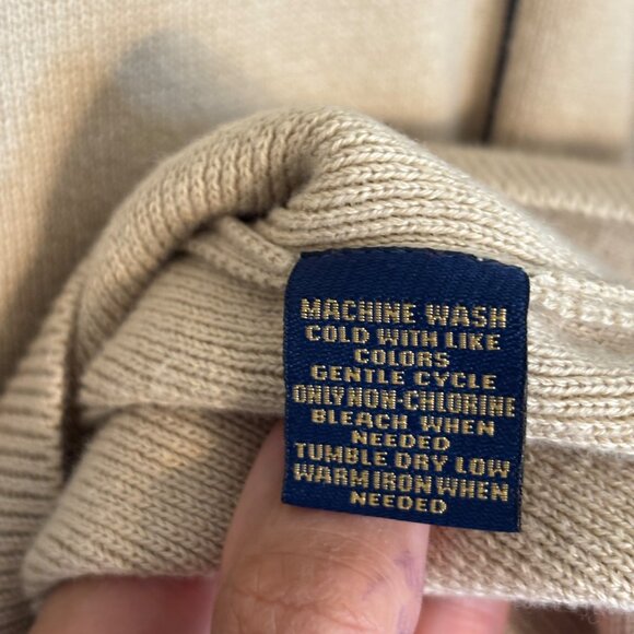 T. Harris London Beige Plaid V-Neck Sweater Vest XL100% Cotton Preppy Academia - Picture 10 of 10